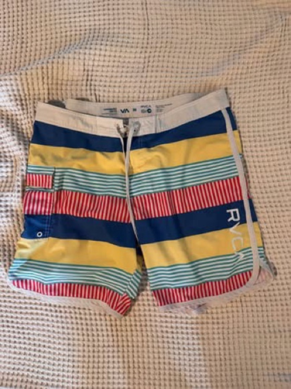 RVCA Men's Multicolor Striped Board Shorts